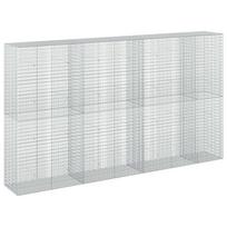 vidaXL Gabionas su 5 mm viela ir 5x2,5 cm tinkleliu 350x50x200 cm