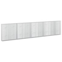 vidaXL Gabionas su 5 mm viela ir 5x2,5 cm tinkleliu 450x20x100 cm