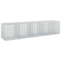 vidaXL Gabionas su 5 mm viela ir 5x2,5 cm tinkleliu 450x100x100 cm