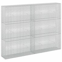 vidaXL Gabionas su 5 mm viela ir 5x2,5 cm tinkleliu 200x30x150 cm