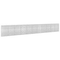vidaXL Gabionas su 5 mm viela ir 5x2,5 cm tinkleliu 1100x20x150 cm