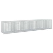 vidaXL Gabionas su 5 mm viela ir 5x2,5 cm tinkleliu 550x100x100 cm