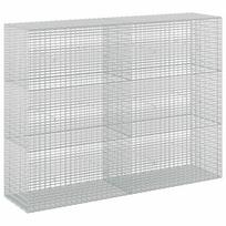 vidaXL Gabionas su 5 mm viela ir 5x2,5 cm tinkleliu 200x50x150 cm