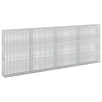 vidaXL Gabionas su 5 mm viela ir 5x2,5 cm tinkleliu 400x30x150 cm