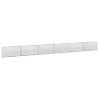 vidaXL Gabionas su 5 mm viela ir 5x2,5 cm tinkleliu 600x20x50 cm