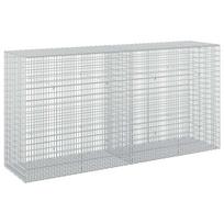vidaXL Gabionas su 5 mm viela ir 5x2,5 cm tinkleliu 200x50x100 cm