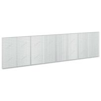 vidaXL Gabionas su 5 mm viela ir 5x2,5 cm tinkleliu 400x10x100 cm
