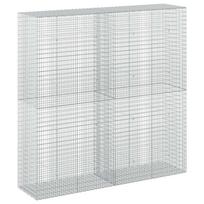 vidaXL Gabionas su 5 mm viela ir 5x2,5 cm tinkleliu 200x50x200 cm