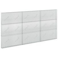 vidaXL Gabionas su 5 mm viela ir 5x2,5 cm tinkleliu 300x10x150 cm
