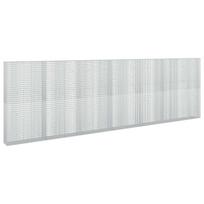 vidaXL Gabionas su 5 mm viela ir 5x2,5 cm tinkleliu 650x30x200 cm