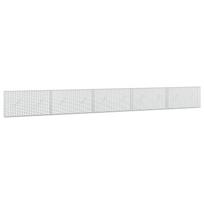 vidaXL Gabionas su 5 mm viela ir 5x2,5 cm tinkleliu 500x10x50 cm