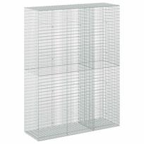 vidaXL Gabionas su 5 mm viela ir 5x2,5 cm tinkleliu 150x50x200 cm