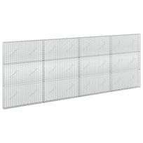 vidaXL Gabionas su 5 mm viela ir 5x2,5 cm tinkleliu 400x10x150 cm