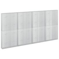 vidaXL Gabionas su 5 mm viela ir 5x2,5 cm tinkleliu 400x20x200 cm