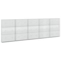 vidaXL Gabionas su 5 mm viela ir 5x2,5 cm tinkleliu 500x20x150 cm