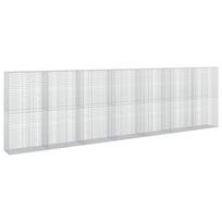 vidaXL Gabionas su 5 mm viela ir 5x2,5 cm tinkleliu 700x50x200 cm
