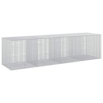 vidaXL Gabionas su 5 mm viela ir 5x2,5 cm tinkleliu 400x100x100 cm