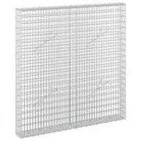 vidaXL Gabionas su 5 mm viela ir 5x2,5 cm tinkleliu 100x10x100 cm