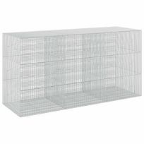vidaXL Gabionas su 5 mm viela ir 5x2,5 cm tinkleliu 300x100x150 cm