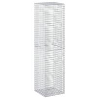 vidaXL Gabionas su 5 mm viela ir 5x2,5 cm tinkleliu 50x50x200 cm