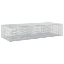 vidaXL Gabionas su 5 mm viela ir 5x2,5 cm tinkleliu 250x100x50 cm