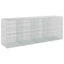 vidaXL Gabionas su 5 mm viela ir 5x2,5 cm tinkleliu 400x100x150 cm