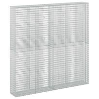 vidaXL Gabionas su 5 mm viela ir 5x2,5 cm tinkleliu 200x30x200 cm