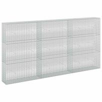 vidaXL Gabionas su 5 mm viela ir 5x2,5 cm tinkleliu 300x30x150 cm