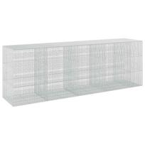 vidaXL Gabionas su 5 mm viela ir 5x2,5 cm tinkleliu 450x100x150 cm
