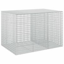 vidaXL Gabionas su 5 mm viela ir 5x2,5 cm tinkleliu 150x100x100 cm