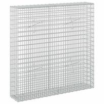 vidaXL Gabionas su 5 mm viela ir 5x2,5 cm tinkleliu 100x20x100 cm