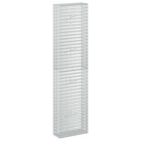 vidaXL Gabionas su 5 mm viela ir 5x2,5 cm tinkleliu 50x20x200 cm