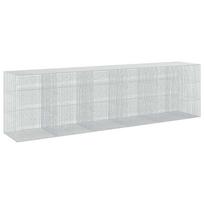 vidaXL Gabionas su 5 mm viela ir 5x2,5 cm tinkleliu 550x100x150 cm