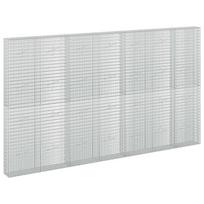 vidaXL Gabionas su 5 mm viela ir 5x2,5 cm tinkleliu 350x20x200 cm