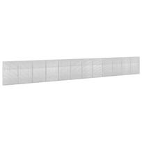 vidaXL Gabionas su 5 mm viela ir 5x2,5 cm tinkleliu 1200x20x150 cm