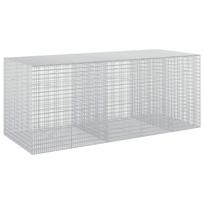 vidaXL Gabionas su 5 mm viela ir 5x2,5 cm tinkleliu 250x100x100 cm