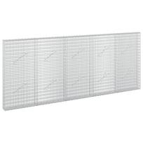 vidaXL Gabionas su 5 mm viela ir 5x2,5 cm tinkleliu 250x10x100 cm