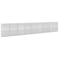 vidaXL Gabionas su 5 mm viela ir 5x2,5 cm tinkleliu 900x20x150 cm