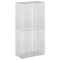 vidaXL Gabionas su 5 mm viela ir 5x2,5 cm tinkleliu 100x50x200 cm