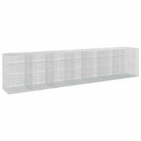 vidaXL Gabionas su 5 mm viela ir 5x2,5 cm tinkleliu 700x100x150 cm