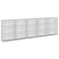 vidaXL Gabionas su 5 mm viela ir 5x2,5 cm tinkleliu 500x50x150 cm