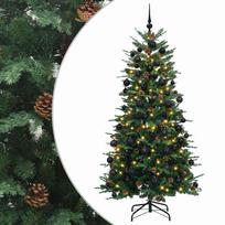 vidaXL Dirbtinė kalėdinė eglutė su rutuliuku 180 cm 300 LED