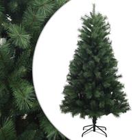 vidaXL Dirbtinė Sulankstoma Kalėdų Eglutė 210 cm PVC ir metalas Žalia