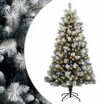 vidaXL Dirbtinė kalėdinė eglutė su vyriais 240 cm 300 LED Šilta balta