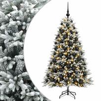 vidaXL Dirbtinė Kalėdų eglutė su burbulais 240 cm 300 LED Šilta balta