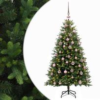 vidaXL Dirbtinė Kalėdų eglutė su burbulais 120 cm 150 LED Šilta balta