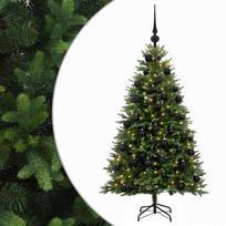 vidaXL Dirbtinė Kalėdų eglutė su burbulais 120 cm 150 LED Šilta balta
