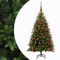 vidaXL Dirbtinė Kalėdų eglutė su burbulais 120 cm 150 LED Šilta balta