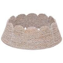 vidaXL Kalėdų Medžio Apykaklė Apvali Balta Skersmuo 60 x 22 cm