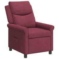 vidaXL Atlošiamasis fotelis Vyno raudona 69 x 93 x 102 cm Audinys